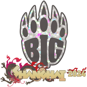 Sticker | BIG (brokatowa) | Szanghaj 2024