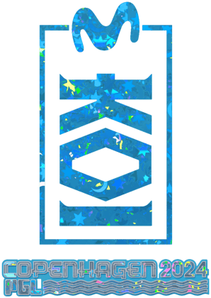 Sticker | KOI (brokatowa) | Kopenhaga 2024