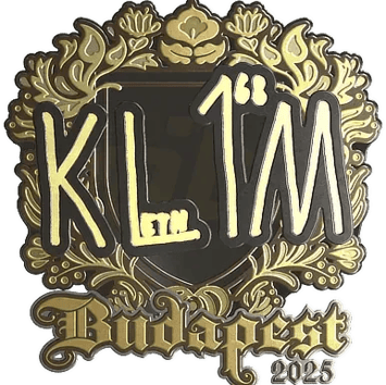 สติกเกอร์ | kl1m (Gold) | Budapest 2025