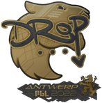 Sticker | drop (Gold) | Antwerp 2022