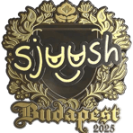 Sticker | sjuush (Gold) | Budapest 2025
