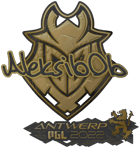 Sticker | Aleksib (Gold) | Antwerp 2022