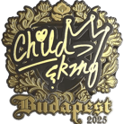 Sticker | ChildKing (Gold) | Budapest 2025 image