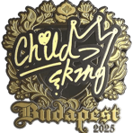 Sticker | ChildKing (Gold) | Budapest 2025