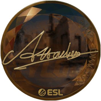 Sticker | Attacker（黃金）| Katowice 2019