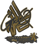 Sticker | gxx- (Gold) | Antwerp 2022