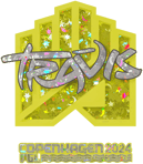 Sticker | TRAVIS (Glitter) | Copenhagen 2024