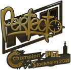 Sticker | Perfecto (Gold) | Stockholm 2021 Sticker | Perfecto (Gold) | Stockholm 2021 image