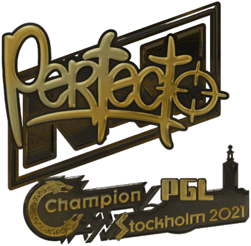 Sticker | Perfecto (złota) | Sztokholm 2021