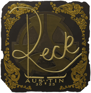 Sticker | reck (Altın) | Austin 2025
