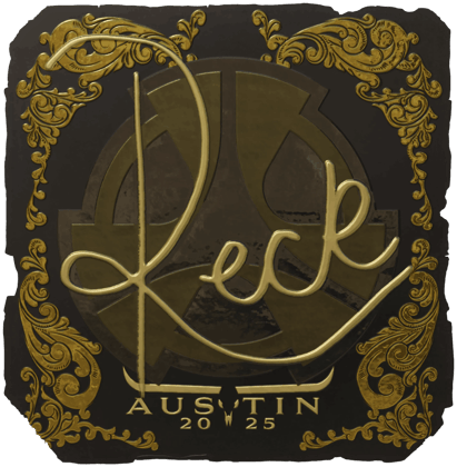 Sticker | reck (złota) | Austin 2025