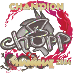 Sticker | chopper (Glitter, Champion) | Shanghai 2024