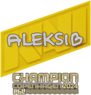 Sticker | Aleksib (Champion) | Copenhagen 2024 image