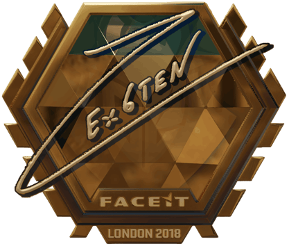 Sticker | Ex6TenZ (Gold) | London 2018