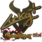 Sticker | Lucky (Gold) | Shanghai 2024 image