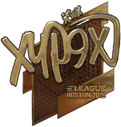 Sticker | Xyp9x (dorada) | Boston 2018