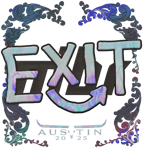 Sticker | exit (Holo) | Austin 2025