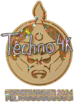 Sticker | Techno4K (Glitter) | Copenhagen 2024