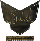 Sticker | sjuush (Gold) | Copenhagen 2024 image
