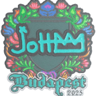 Sticker | jottAAA (Embroidered) | Budapest 2025 Sticker | jottAAA (Embroidered) | Budapest 2025 image