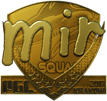 Sticker | mir (złota) | Kraków 2017