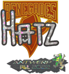 Sticker | hatz (Glitter) | Antwerp 2022