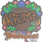 Sticker | KRIMZ (Embroidered) | Budapest 2025