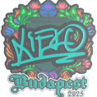 Sticker | xiELO (Embroidered) | Budapest 2025 Sticker | xiELO (Embroidered) | Budapest 2025 image