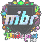 Sticker | MIBR (Holo) | Budapest 2025 image