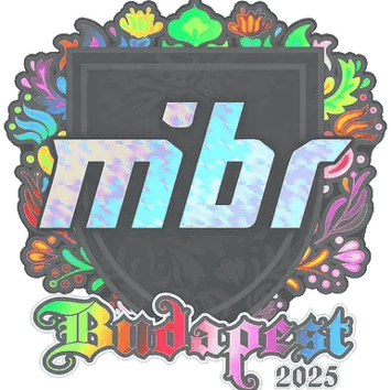 Calcomanía | MIBR (holográfica) | Budapest 2025