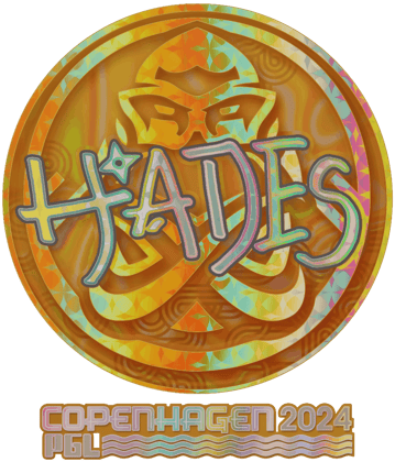 Sticker | hades (holográfica) | Copenhague 2024