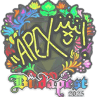 Sticker | apEX (Holo) | Budapest 2025 Sticker | apEX (Holo) | Budapest 2025 image