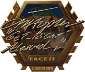 Sticker | GeT_RiGhT (Gold) | London 2018