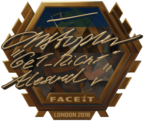 Sticker | GeT_RiGhT (ゴールド) | London 2018