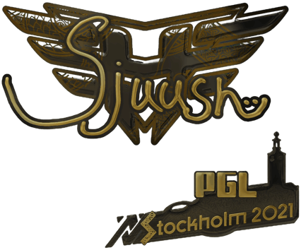 Sticker | sjuush (Altın) | Stockholm 2021