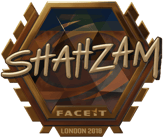 Sticker | ShahZaM (Gold) | London 2018 image