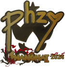 Sticker | phzy (Gold) | Shanghai 2024 image
