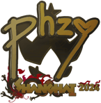 Sticker | phzy (Gold) | Shanghai 2024