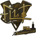 Sticker | FL1T (Gold) | Stockholm 2021