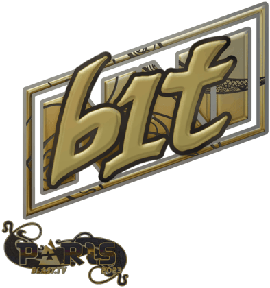 Sticker | b1t (złota) | Paryż 2023