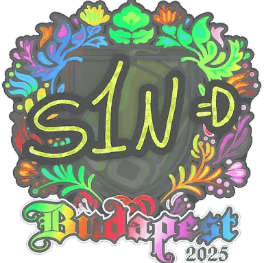 สติกเกอร์ | s1n (Holo) | Budapest 2025