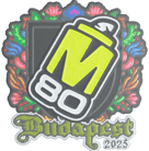 Sticker | M80 (Embroidered) | Budapest 2025 image