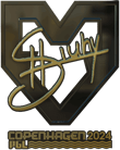 Sticker | siuhy (Gold) | Copenhagen 2024 image