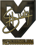 Sticker | siuhy (Gold) | Copenhagen 2024