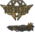 Sticker | refrezh (Gold) | Antwerp 2022 image