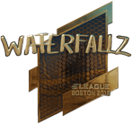Sticker | waterfaLLZ (Gold) | Boston 2018 Sticker | waterfaLLZ (Gold) | Boston 2018 image