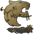 Sticker | yuurih (Gold) | Antwerp 2022 image