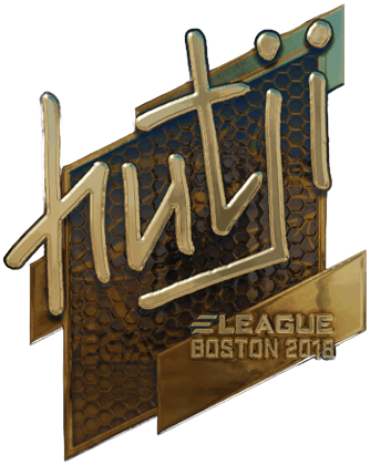 Sticker | hutji (Gold) | Boston 2018