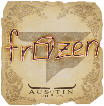 Sticker | frozen | Austin 2025