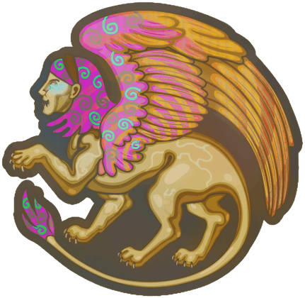 Sticker | 人面獅身(彩光)